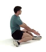 90/90 heupoefening tussenpositie