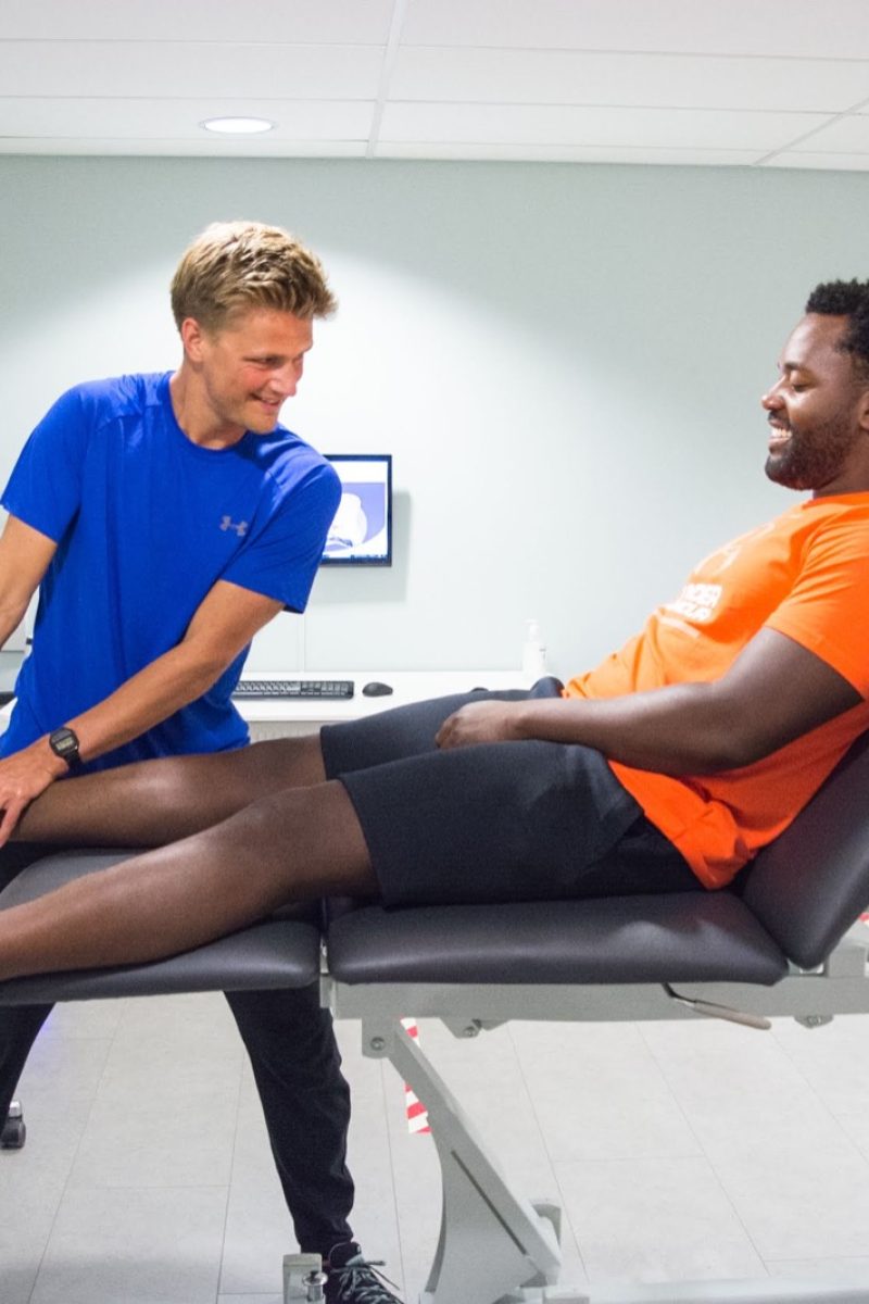 enkelonderzoek bij de fysiotherapeut